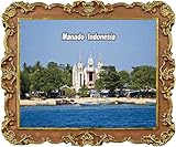 Manado Indonesien Tourist Souvenir Kühlschrankmagnet Kühlschrankdekoration Magnete