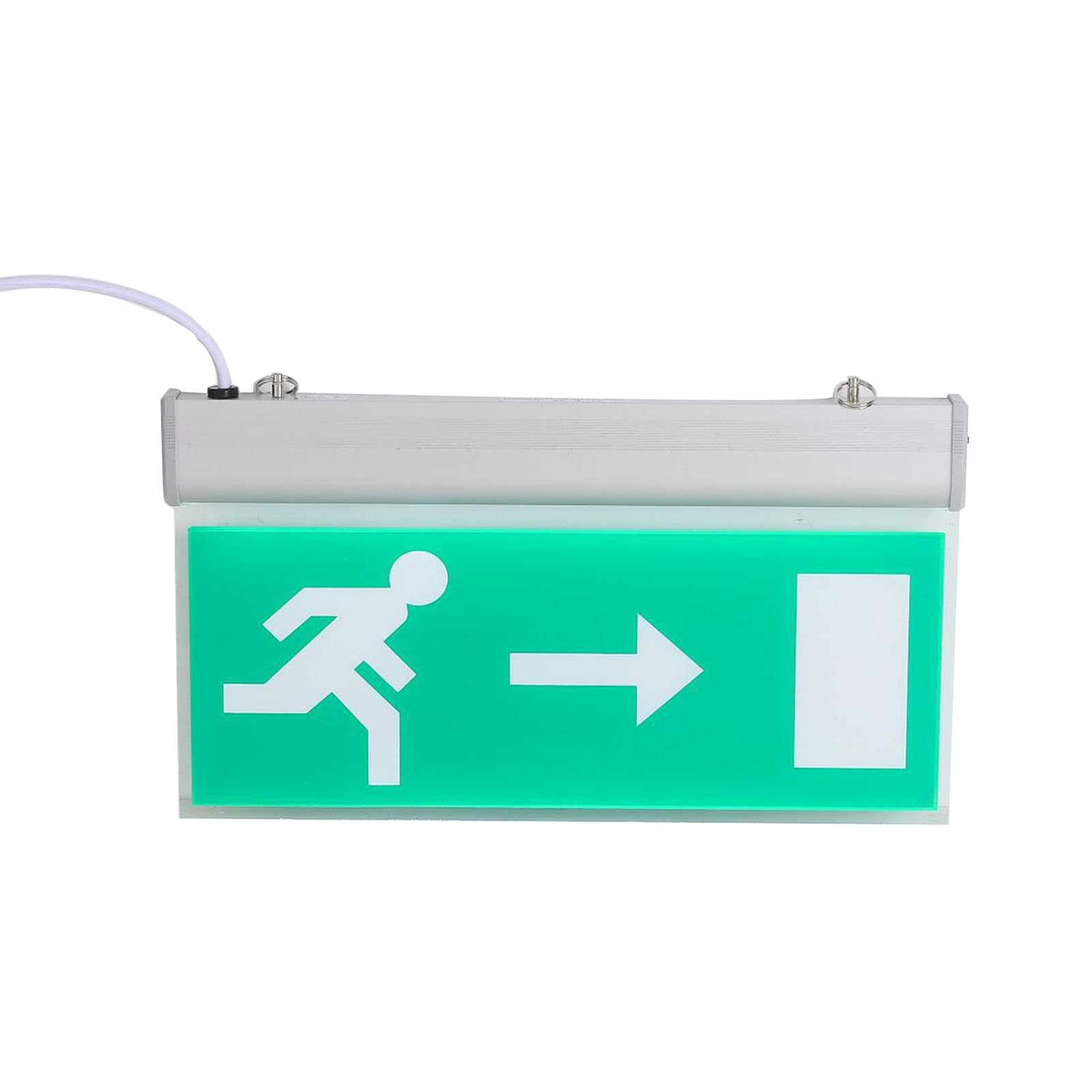 Photoluminescent Exit Sign Acrylic,Fire Indicator Lights,Single-way Arrow Evacuation Emergency Exit Sign lights LED Backlight for Shopping center Library Stairways (left)
