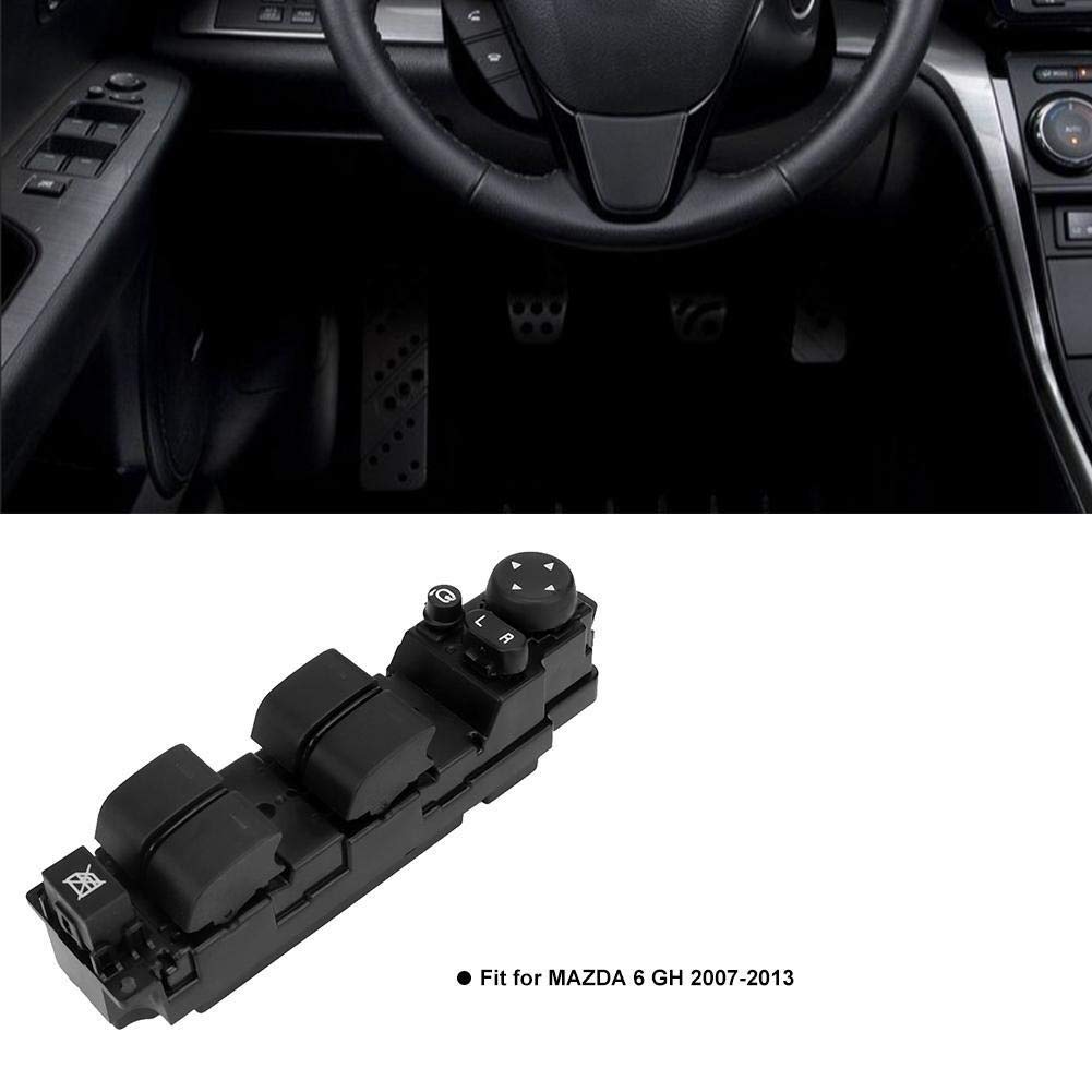 KSTE Interruttore Alzacristalli, Power Switch Window Master Control Auto Elettrico Pulsantiera Finestra Accessori Fit for M-a-z-d-a 6 GH 2007-2013 GS1E66350A