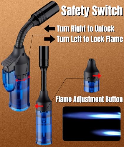 Encendedor Antorcha Butano 4 Pack Mini Recargable miniatura 5