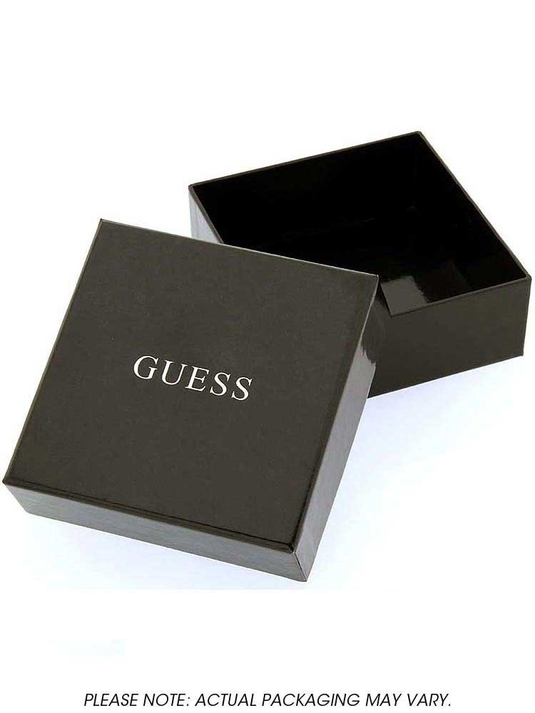 Guess Damski analogowy zegarek kwarcowy z silikonową bransoletką W0911L3, czarny, bransoletka