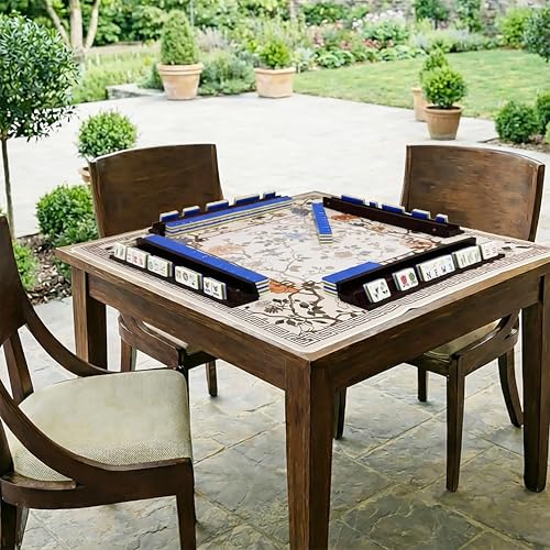 Set de fichas American Mahjong con bolso azul miniatura 5