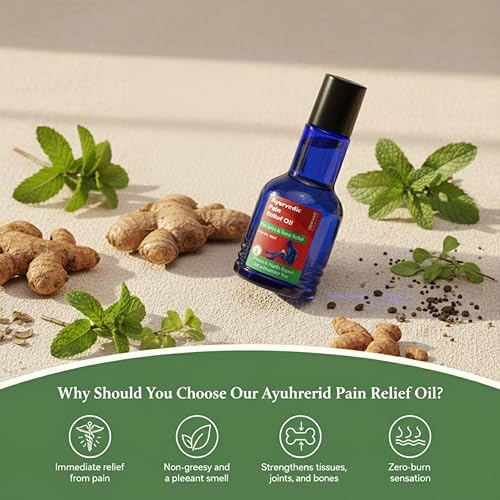 Image of Devkund Pain Relief Oil - Ayurvedic Herbal Oil for Knee, Back & Joint Pain Relief, Muscle Stiffness & Inflammation Support, 100% Natural Pain Care for Men & Women