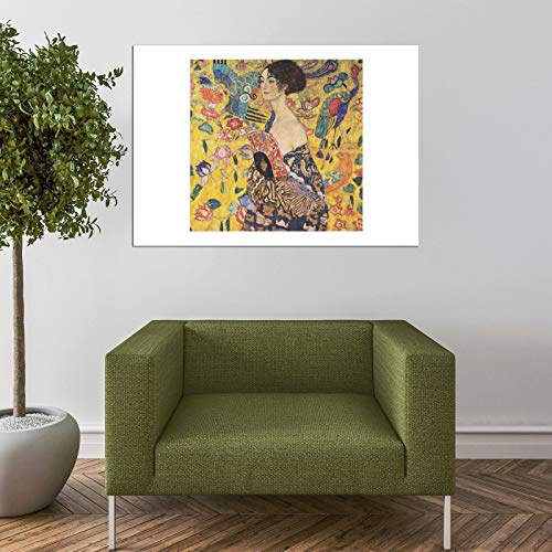 Affiche encadrée Gustav Klimt jaune petite taille Spiffing Prints - 7