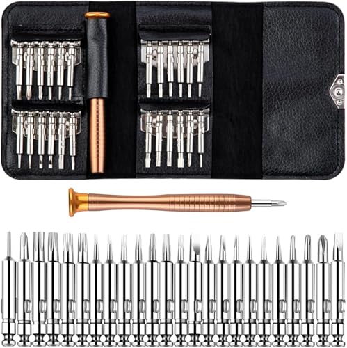 Image of DIY Crafts 25 in 1 Screwdrivers, Professional Electronics Repair Tool Kit With, Precision Screwdriver Set, Glasses Screwdriver, Laptop Screwdriver Watch Kit, Computer Set Kits:- (2)