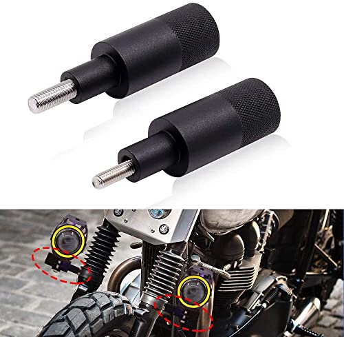 Soporte de montaje para focos antiniebla de motocicleta Ourbest horquilla M6 M8 negro 8