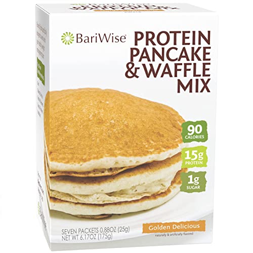 BariWise Protein Pancake & Waffle Mix, Golden Delicious - 5g Net Carbs, 1g Fat, 90 Calories (7ct) BariWise Protein Pancake & Waffle Mix, Golden Delicious - 5g Net Carbs, 1g Fat, 90 Calories (7ct)