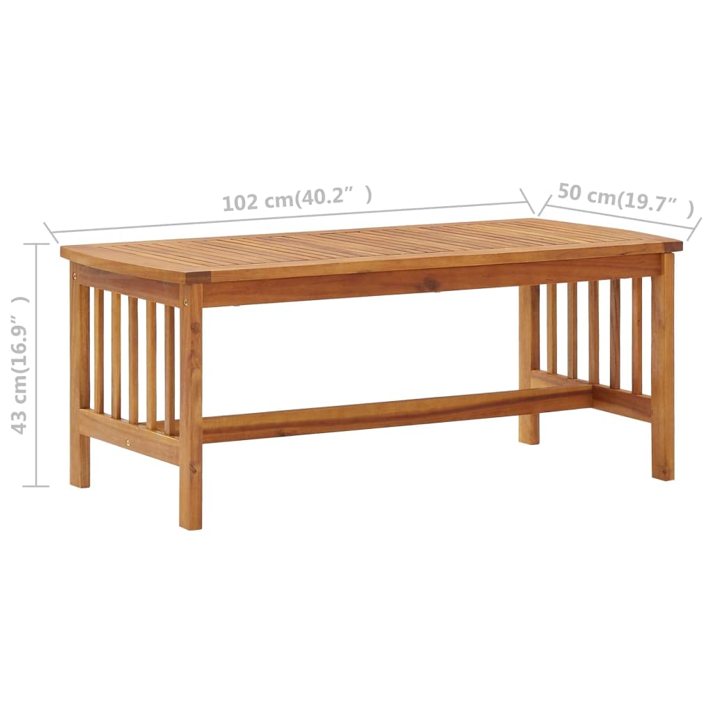vidaXL Set Divani da Giardino 3 pz con Cuscini in Massello di Acacia
