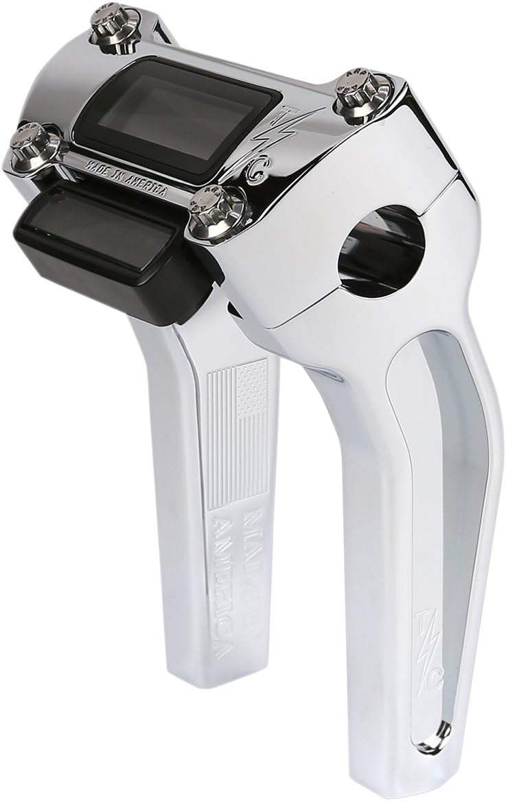 Thrashin Supply Co TSC-6500-3 Pullback Handlebar Riser Kit with Gauge Cutout - 6-1/2in. - Chrome