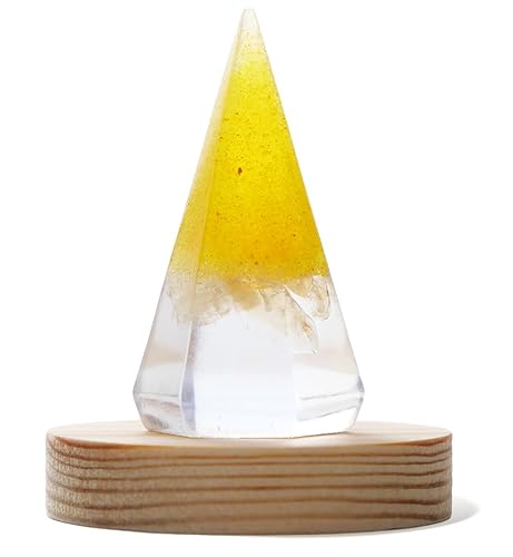 【黄金神塩使用】 八幡宮祈祷済み 盛り塩 交換不要 水晶入り シトリン オルゴナイト 風水モチーフ 玄関 神棚 トイレにも 木製台座付き