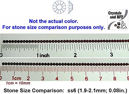 Miniatura 2 de 1440 piezas ss6 (0.079 pulgadas) Crystal AB, Preciosa auténticos cristales checos VIVA12 MC Chaton Rose Flatbacks, rosas de diamantes de imitación