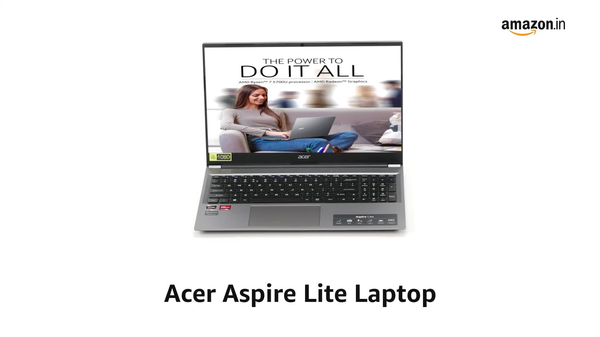 Acer Aspire Lite, AMD Ryzen 7 5700U, 16GB RAM, 1TB SSD, Full