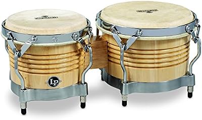 LP Matador - Bongos de madera, color natural, 7 1/4" y 8 5/8"