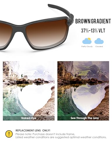 Image of BLAZERBUCK Anti-salt Polarized Replacement Lens for Oakley Carbon Shift OO9302 Sunglass
