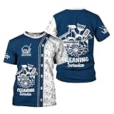 Hieprints Personalized Housekeeping Shirt 3D, Cleaning Service Uniform,Professional House Cleaning Staff Tshirt,House Cleaner Uniform (US, Alpha, Small, 5X-Large, Regular, Regular, TS2)