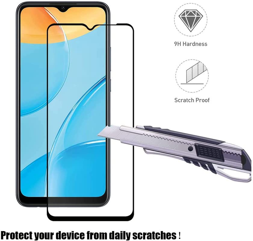 Image of ZARALA Tempered Glass Screen Protector Compatible for (Black) with Edge to Edge Coverage and Easy Installation kit (SAMSUNG GALAXY A22 5G)