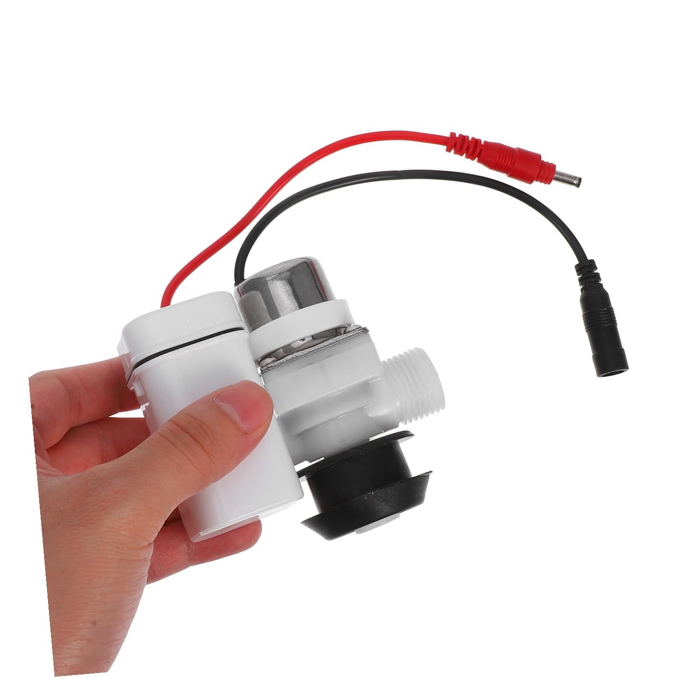 Soupape de Chasse D'urine à Capteur Intelligent, Interface Dc | Abs, Cuivre et Caoutchouc, pour Tuyaux D’eau Standard 22mm, Lot de 1 Set de Set, Usage Privé ou Public