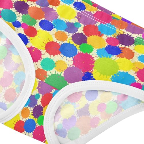 Little Girl Underwear Toddler Panties Kids Undies Colorful Graffiti Soft Cotton Briefs 2T-8Y4