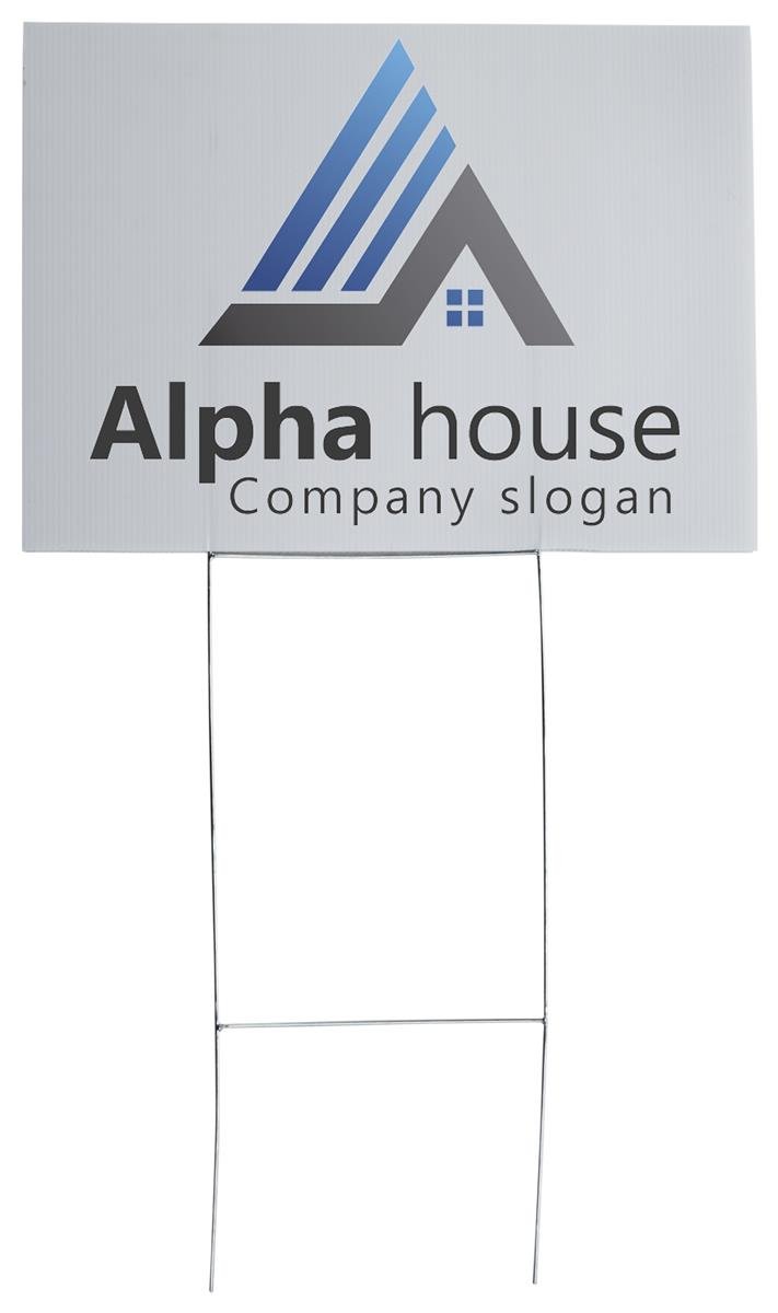 Amazon.com : Displays2go Set of 10 Steel Frame Real Estate Signs, Yard ...