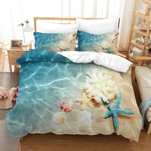 Housse de couette plage 3D pour des nuits douces comme des vacances d'été