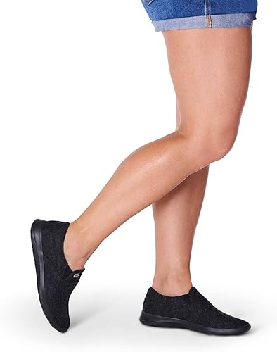 Miniatura 9 de Merinos Zapatos deportivos de moda para mujer, zapatos casuales sin cordones, hechos con lana australiana, zapatos de tenis ligeros y duraderos