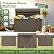 Flamaker Outdoor Storage Box 100 Gallon Waterproof Resin Deck Box Delivery with Air Rod Indoor Outdoor Lockable Storage Bench for Patio Cushions, Tools, Pool Accessories (Deep Brown)