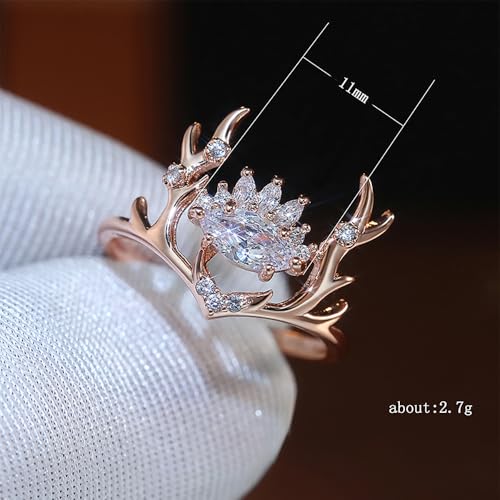 Aesthetic Animal Shaped Rings for Women Bright Cubic Zirconia Wedding Band Fancy Jewelry4