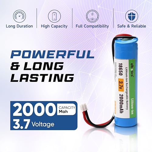 Image of 3.7 V 2000 mAh Rechargeable Batteries Lithium-Ion Battery with XH2.54 /2P Connector for DIY Electronic Products Toys Lighting Bluetooth Devices (2000mAh PH2.0)
