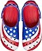 Crocs Classic American Flag Clog Multicolor Men's 6, Women's 8 Medium