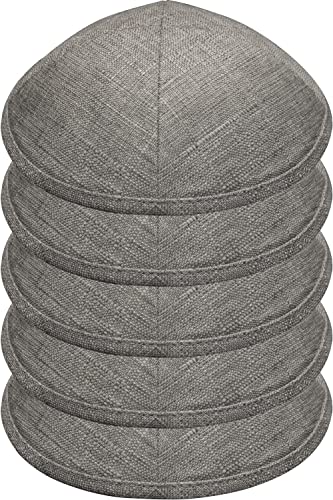 Image of Pack of 5-Pcs - Hq Satin /Linen /Velvet /Raw Silk /Suede Kippah for Men, Yamaka Hat Designed in Israel - Kippot Bulk