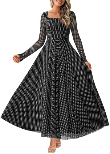 BTFBM Women Maxi Dress Fall 2025 Fashion Elegant Long Sleeve Square Neck Floral Print Party Club Wedding Guest Dresses
