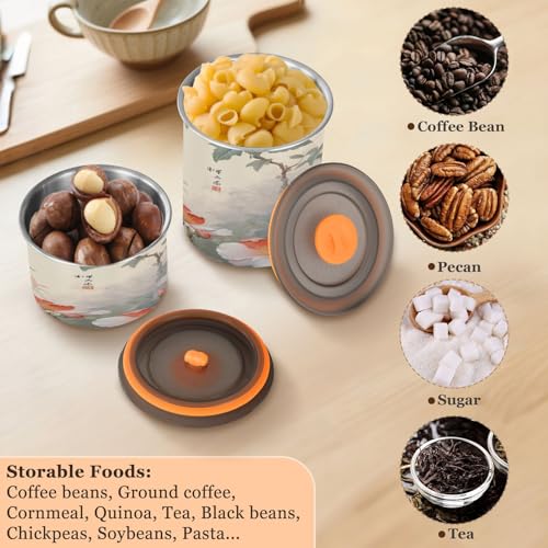 Bote de café hermético de acero inoxidable 17oz ATTX miniatura 5