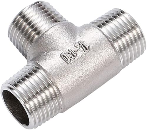 Miniatura 5 de GDFYMI Accesorios de tubería, accesorio en T macho fundido, acero inoxidable de 3 vías 12 pulgada NPT macho roscado, manguera de tubería en T de 3