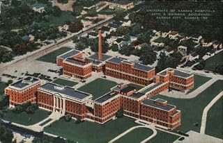 University of Kansas Hospitals 39th & Rainbow Boulevard. Kansas City, Kansas KS Original Antique Postcard