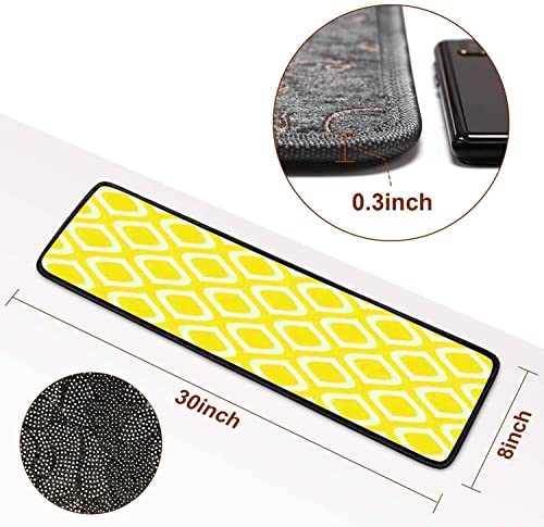 Abstract Seamless Lemons Yellow Stair Treads Runner Non Slip Self Adhesive Carpet Safety Rug Mats For Wooden Steps Kids Dogs Indoor Outdoor Step Covers 13Pcs #TOP3