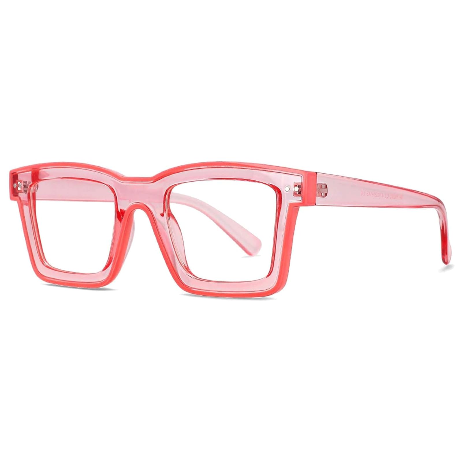 Occhiali con montatura grande in acetato con montatura quadrata antiriflesso blu lenti trasparenti per uomini e donne montatura per occhiali
