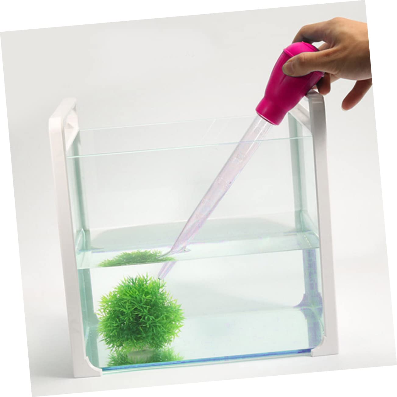 VANZACK Manual Suction Device 2pcs 30ml Aquarium Pipette Fish Tank Cleaner Gravel Cleaning Kit Aquarium Water Tool