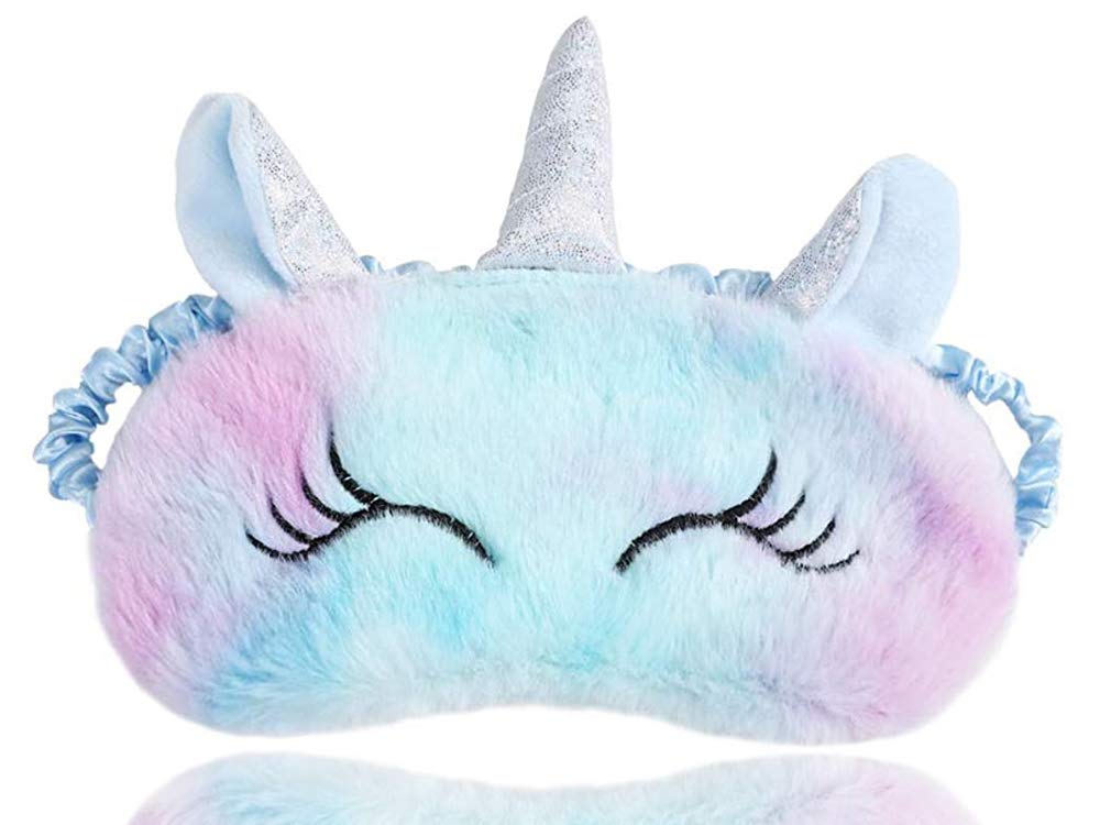 Laahoem Animal Máscara de Ojos Para Dormir 3D de Dibujos Animados Mullida Suave Linda Divertida Para Dormir Viaje Transpirable Máscara de Ojos Niños Mujeres Adultas