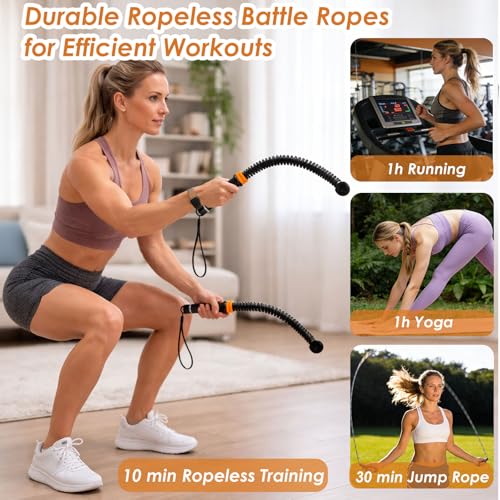 Cordes de combat sans corde à poids réglable pour entraînement HIIT - 2