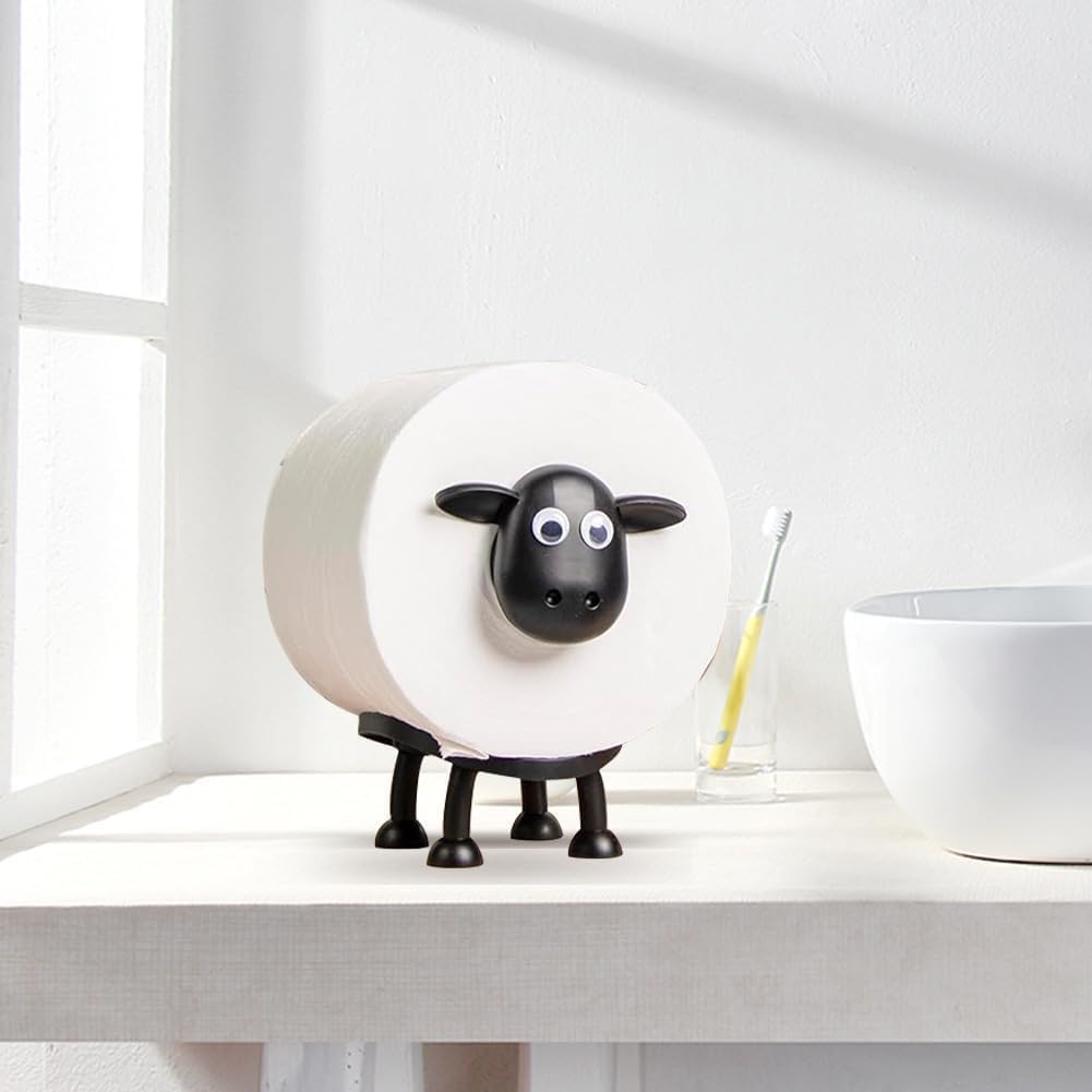1 suporte de tecido de ovelha de desenho animado: uma escolha atraente para decoradores de casa em todos os cômodos, especialmente banheiros 1 suporte de tecido de ovelha de desenho animado: uma escolha atraente para decoradores de casa em todos os cômodos, especialmente banheiros