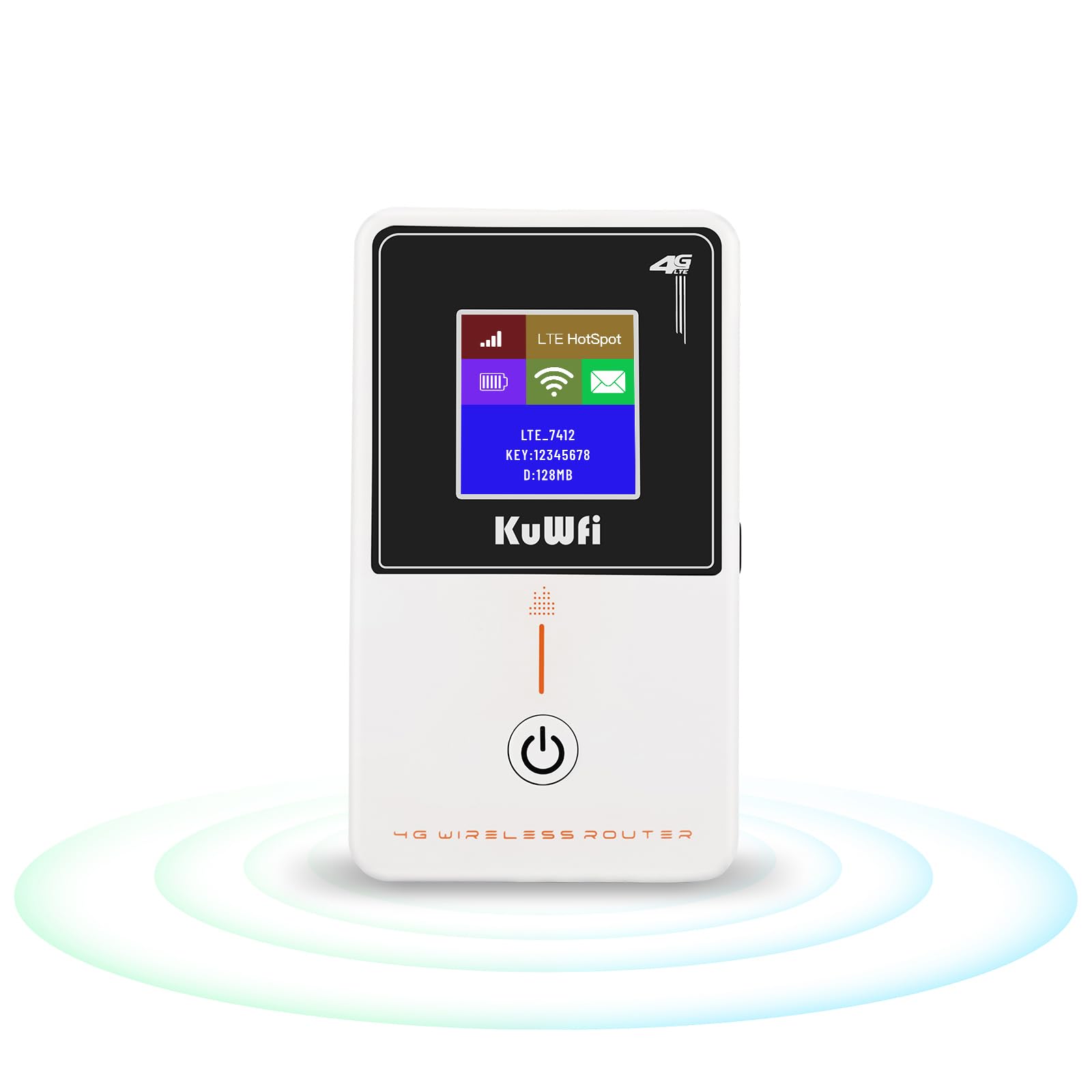 KuWFi Mobile Hotspot Router Device Unlocked, 150Mbps Portable WiFi Hotspot Router for Travel, Pocket WiFi Hot Spot Works Best with AT&T T-Mobile, 10 Connected Devices, B2/B4/B5/B12/B17 Network Band
