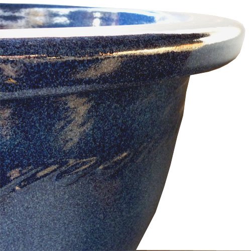 Amazon | 信楽焼 生子輪型 20号 大型植木鉢 | 鉢