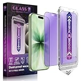 CHRYSHA 2-Pack Anti Blue Light Matte Screen Protector for iPhone 17 and iPhone 17 Pro 6.3-Inch, Auto Dust Removal, No Bubbles, High Definition Clear, Easy Installation