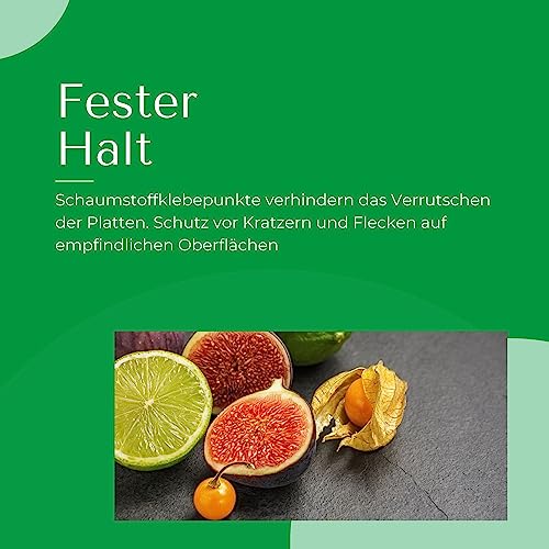 Schieferplatte Novaliv rund 20×0,5 cm – 4er Set für Sushi und Servieren