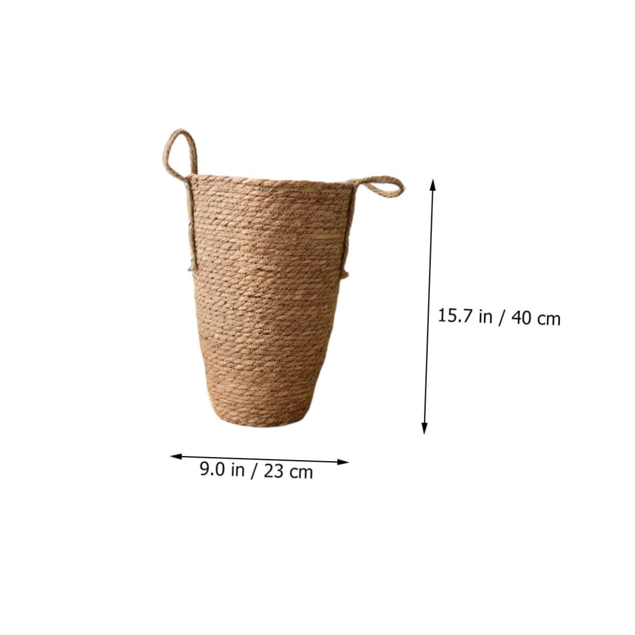 UPKOCH Panier à Fleurs Tressé en Paille, Grand Modèle Décoratif