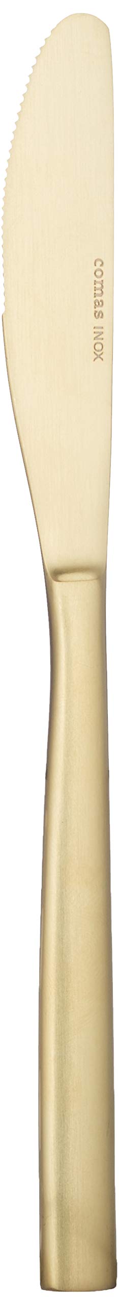 COMAS Couteau à dessert 6714 BCN Couleurs 18% Champagne Acier inoxydable