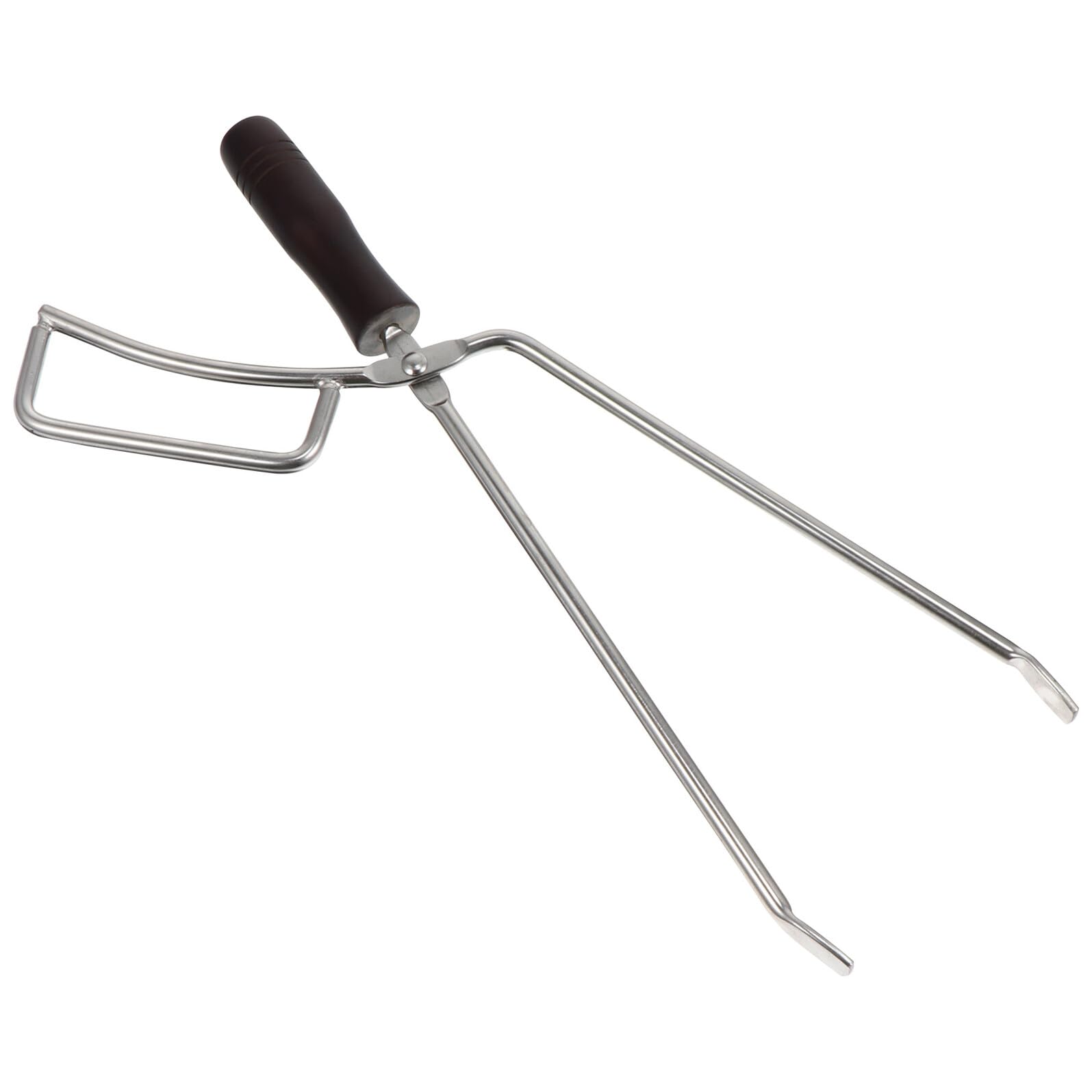 Pinza para Carbón de Acero Inoxidable Mango de Madera, Extensión Larga | Decoracion Verano, Pinza para Barbacoa al Aire Libre, Abrazadera de Carbón Extendida, Parrilla Barbacoa Carbon