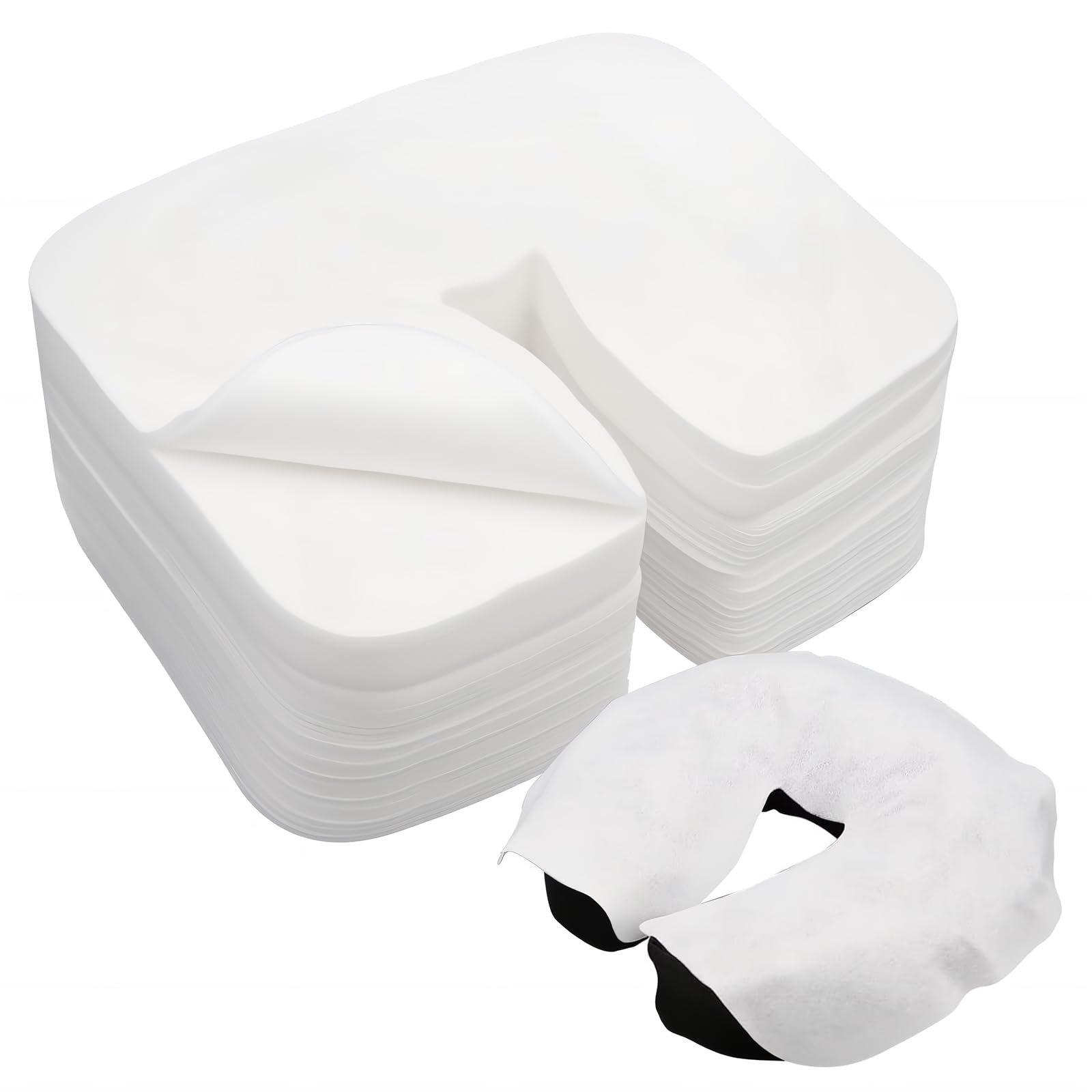 200 paños desechables nasales para camas de masaje, almohadillas desechables para reposacabezas en mesas de masaje, bancos de masaje y tumbonas de tratamiento, accesorios de masaje, almohadillas