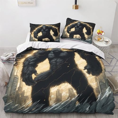 Housse de couette chimpanzés douce en microfibre pour des nuits d'évasion douillettes - 4