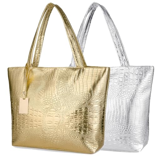 SUMGOGO Purse and Handbag for Women Crocodile Satchel Large Shoulder Tote Bag Wallets